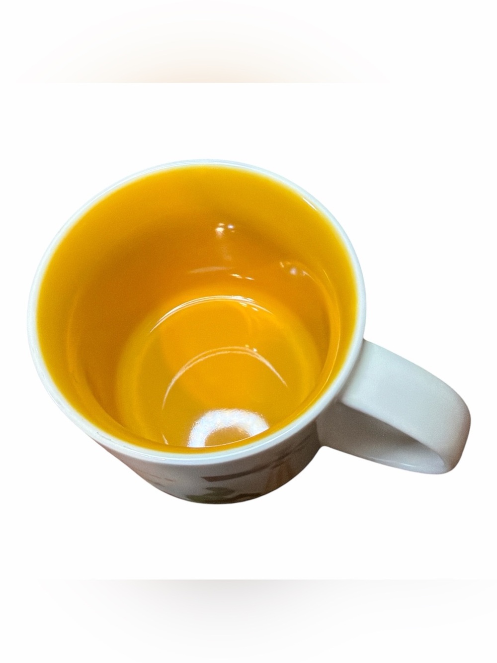 Starbucks White Ceramic Texas Mug with Green & Orange Accents-2015 - Picture 4 of 7